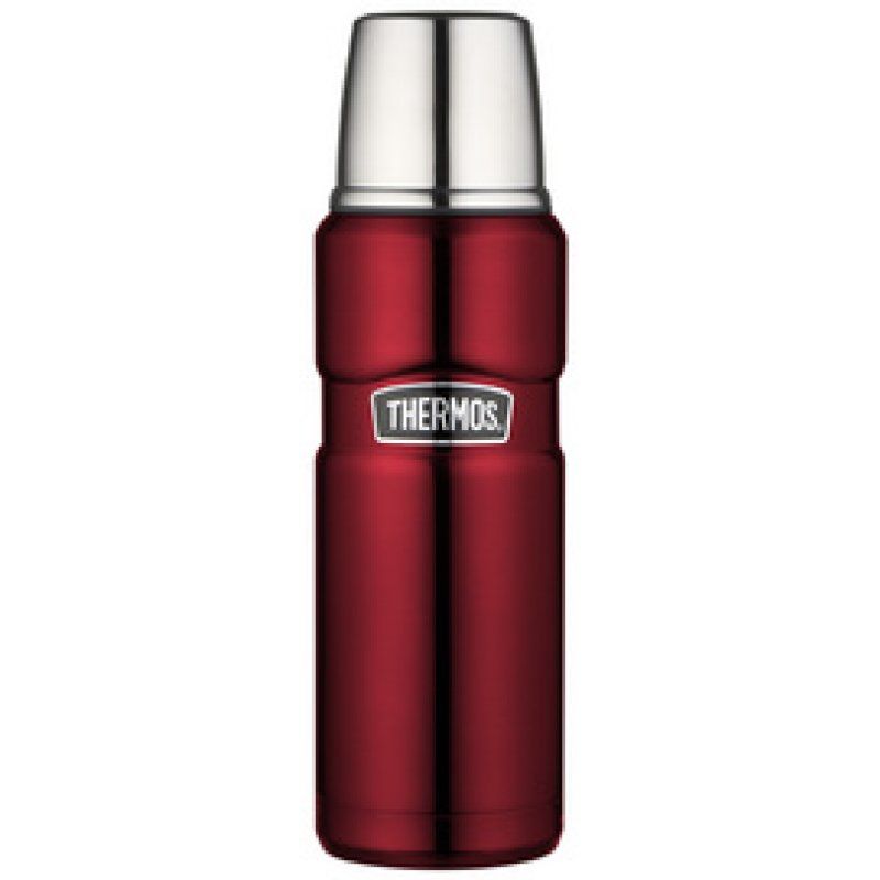 THERMOS Bouteille isotherme STAINLESS KING, 0,47 l, noir