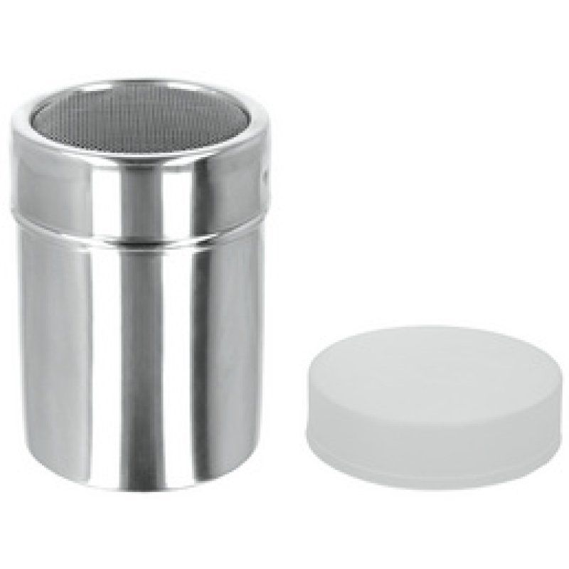 metaltex Saupoudreuse sucre/cacao, inox, argent