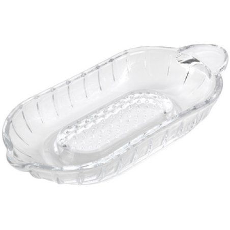 metaltex Râpe de cuisine / à pommes, en verre, transparent