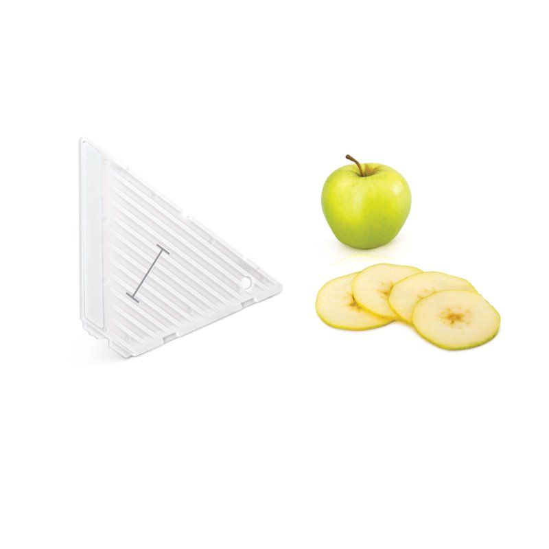 metaltex Mandoline universelle Mandolino, 4 inserts, blanc