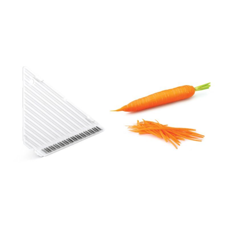 metaltex Mandoline universelle Mandolino, 4 inserts, blanc