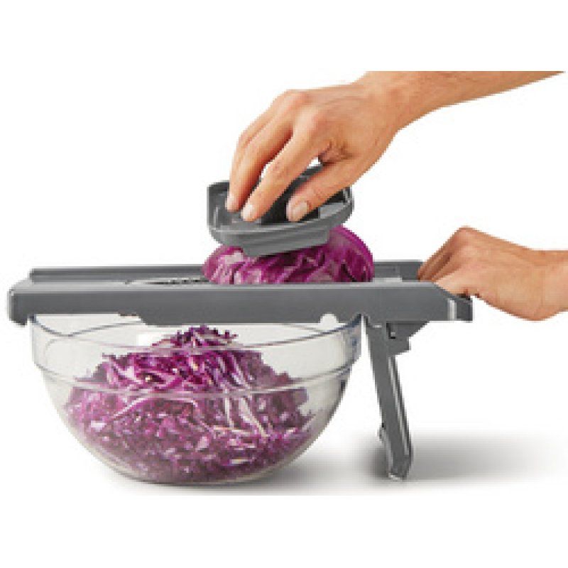 metaltex Mandoline universelle Slice-V, 5 inserts, gris