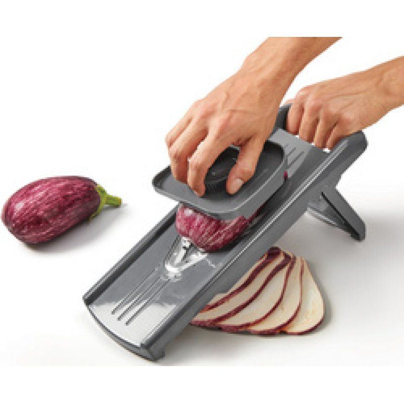 metaltex Mandoline universelle Slice-V, 5 inserts, gris