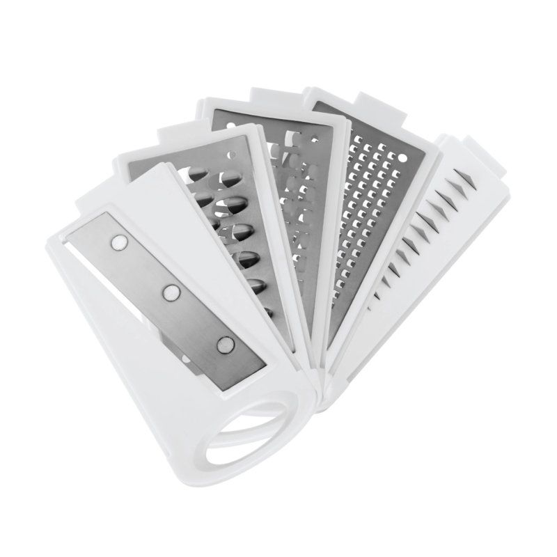 metaltex Mandoline multi-usage Mandolino, 5 râpes, blanc