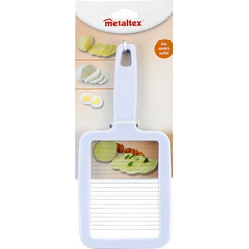 metaltex Coupe-pommes de terre, plastique/inox, blanc