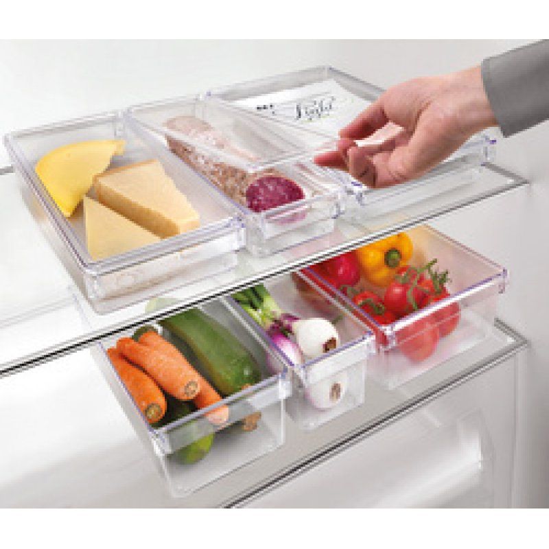 metaltex Organiseur Frigo-System, moyen, avec couvercle
