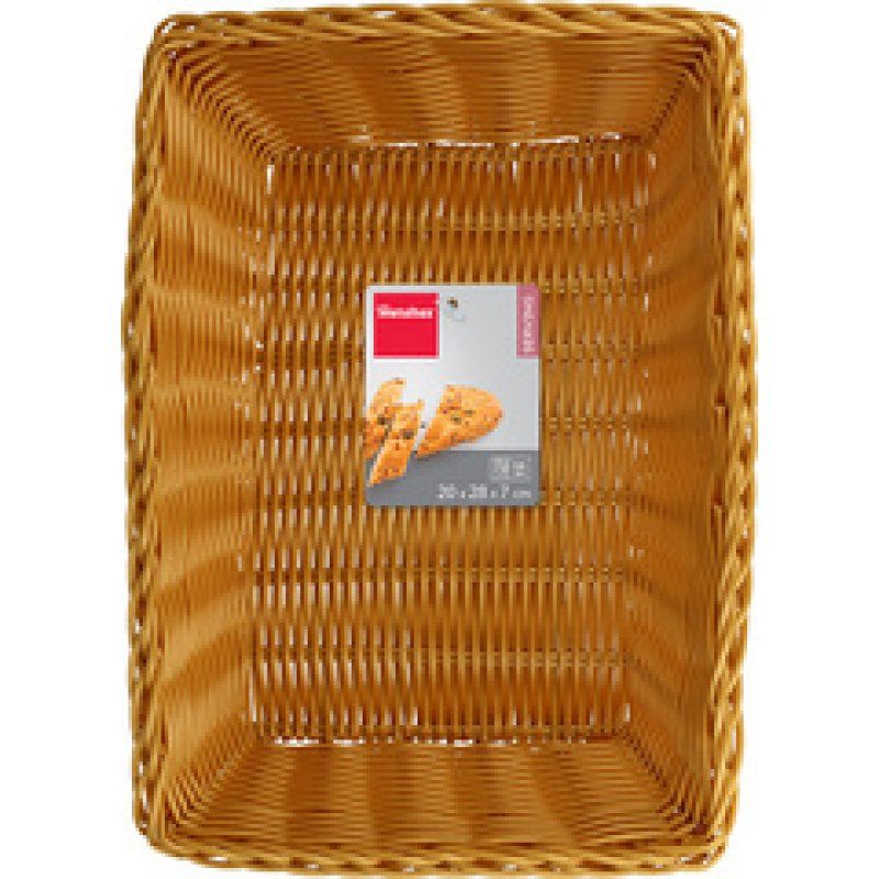 metaltex Corbeille à pain, rectangulaire, plastique, beige