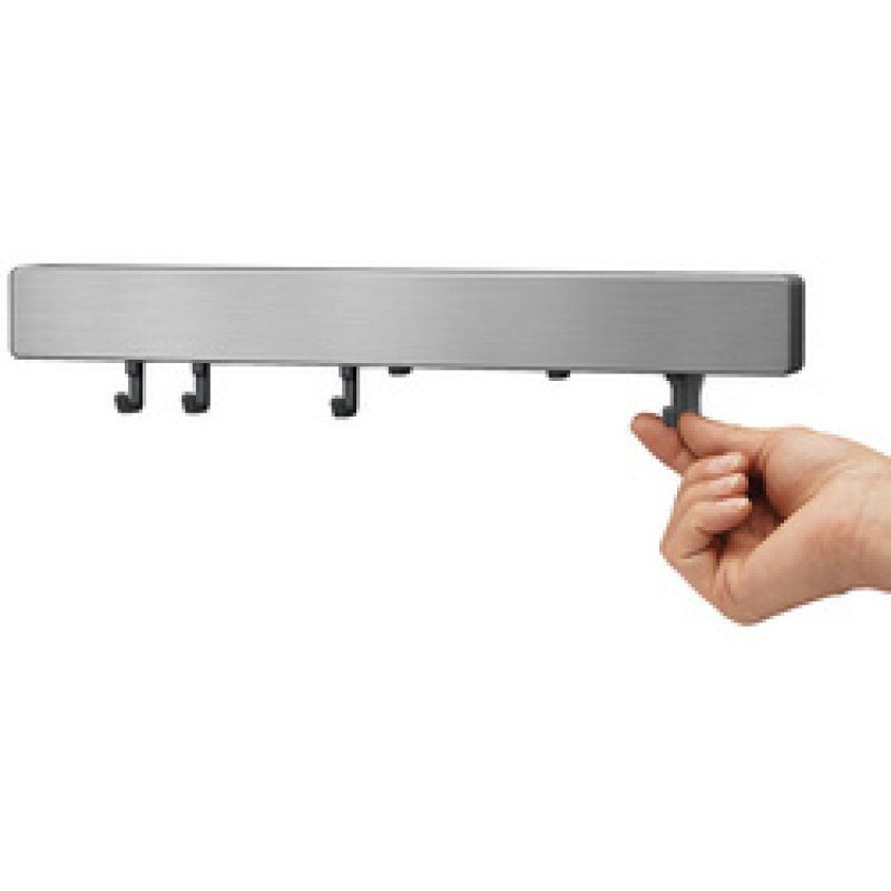 metaltex Barre magnétique Metallika, avec crochets, inox