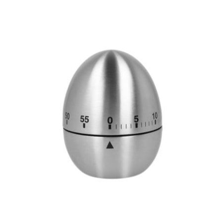 Metaltex 259221 000 Mechanical kitchen timer Black, Stainless steel