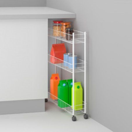 metaltex Desserte multi-usage Fino, 3 niveaux, blanc