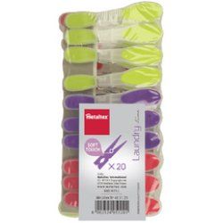 metaltex Pince à linge Soft-Touch, assorti