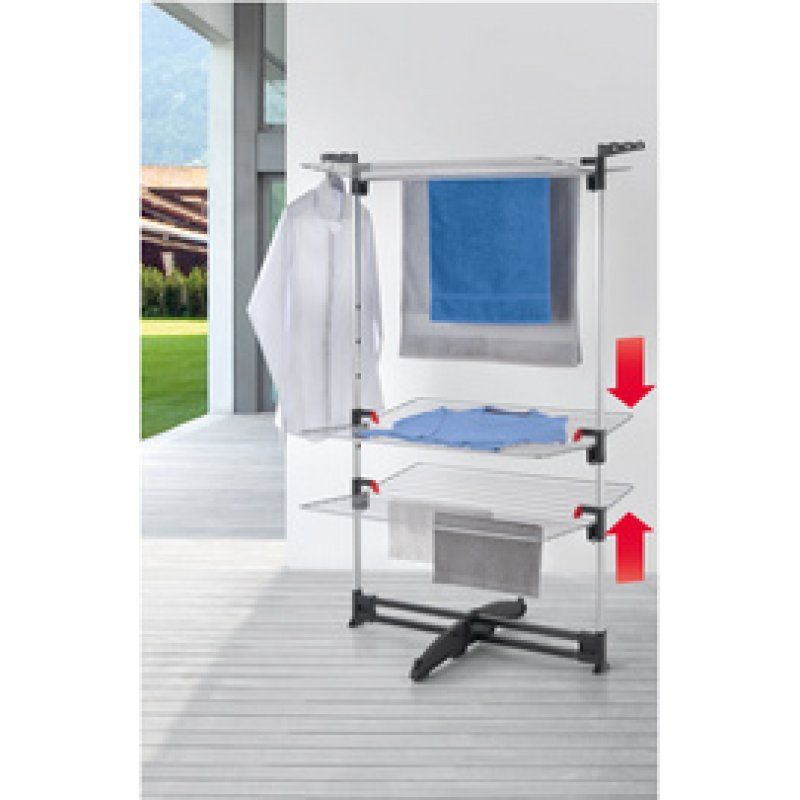 metaltex Séchoir à linge vertical Ciclone VARIO, 3 niveaux