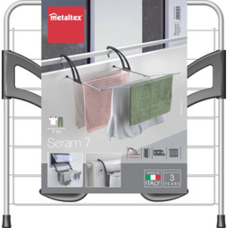 metaltex Séchoir à linge pour balcon/radiateur Seram 7