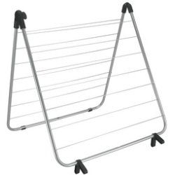 metaltex Séchoir à linge pour baignoire Nevis, noir mat