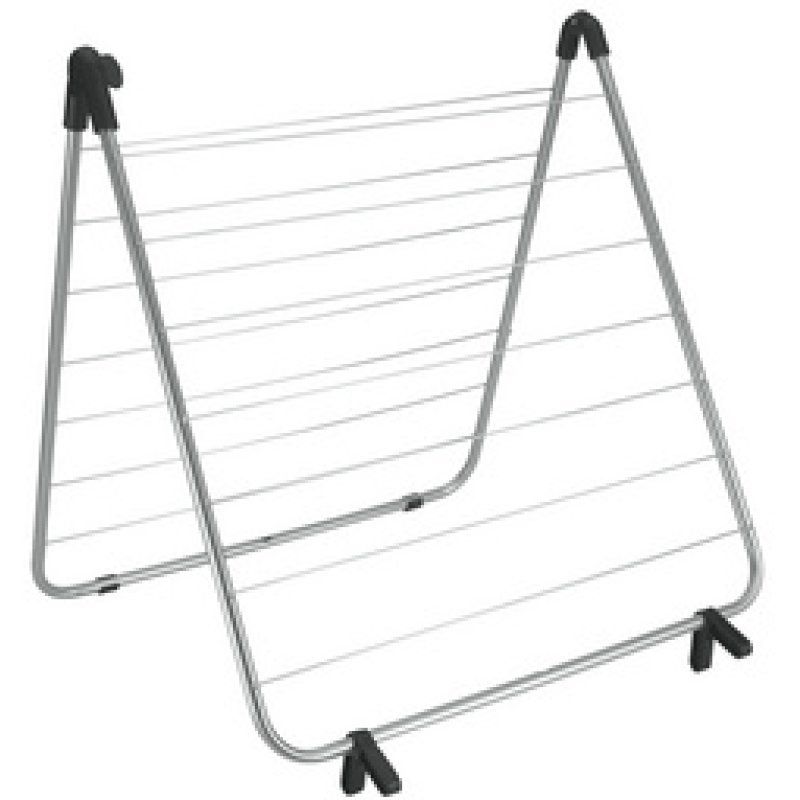 metaltex Séchoir à linge pour baignoire Nevis, noir mat