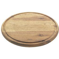 metaltex Planche à découper, diamètre: 240 mm, bois d'acacia