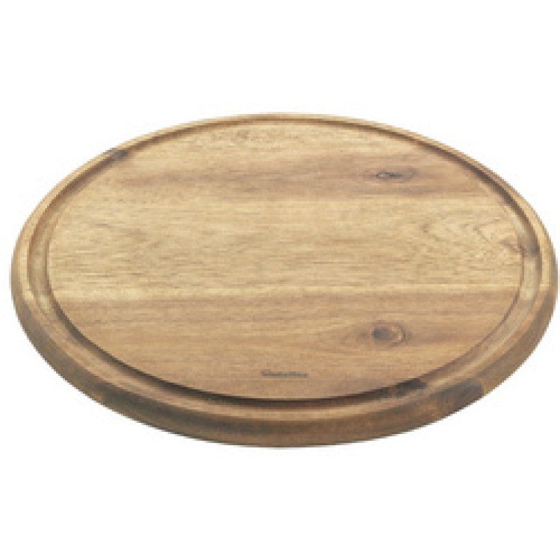 metaltex Planche à découper, diamètre: 240 mm, bois d'acacia