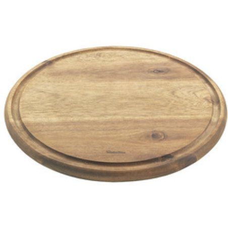 metaltex Planche à découper, diamètre: 240 mm, bois d'acacia