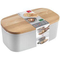 metaltex Boîte à pain Bready avec couvercle planche à pain