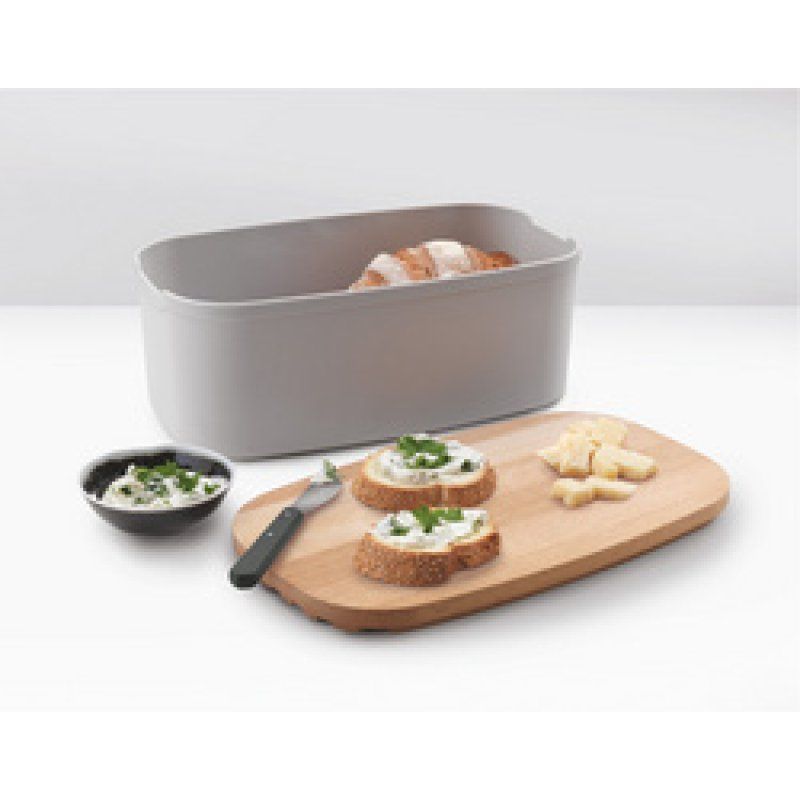 metaltex Boîte à pain Bready avec couvercle planche à pain