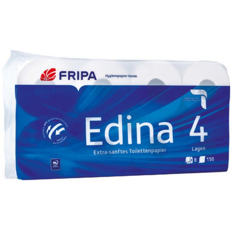 Fripa Papier toilette Edina, 4 couches, extra blanc