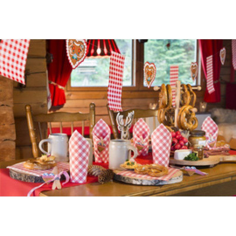 PAPSTAR Serviette à motif "Vichy Karo", 330 x 330 mm