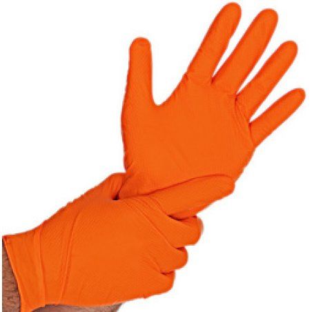 HYGOSTAR Gant en nitrile DIAMOND GRIP, XL, orange