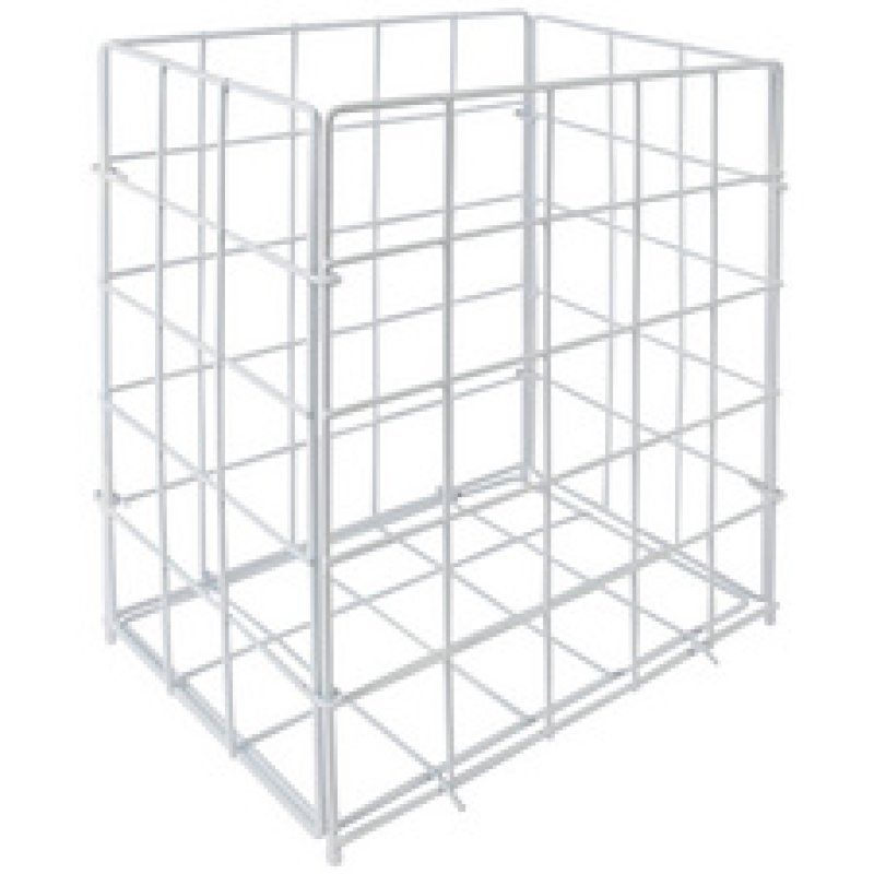 HYGOCLEAN Corbeille à déchets, maille en métal, 20 L, blanc