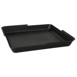 PAPSTAR Barquette Circulware, carré, 1 compartiment, noir