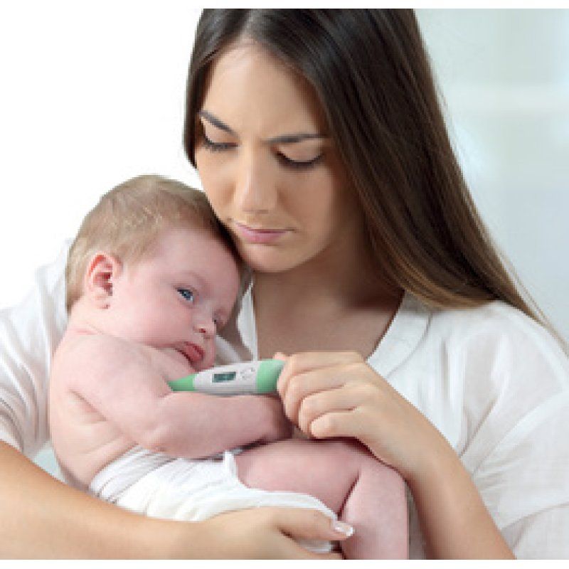 Lifemed Thermomètre "Flex", blanc/vert