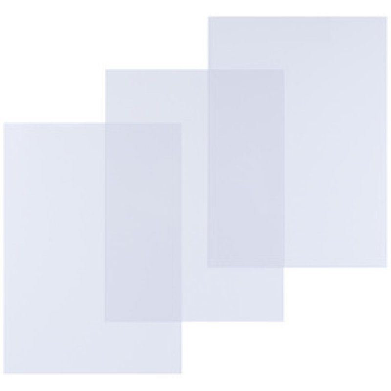 pavo Plat de couverture, A4, PP, 0,30 mm, transparent mat