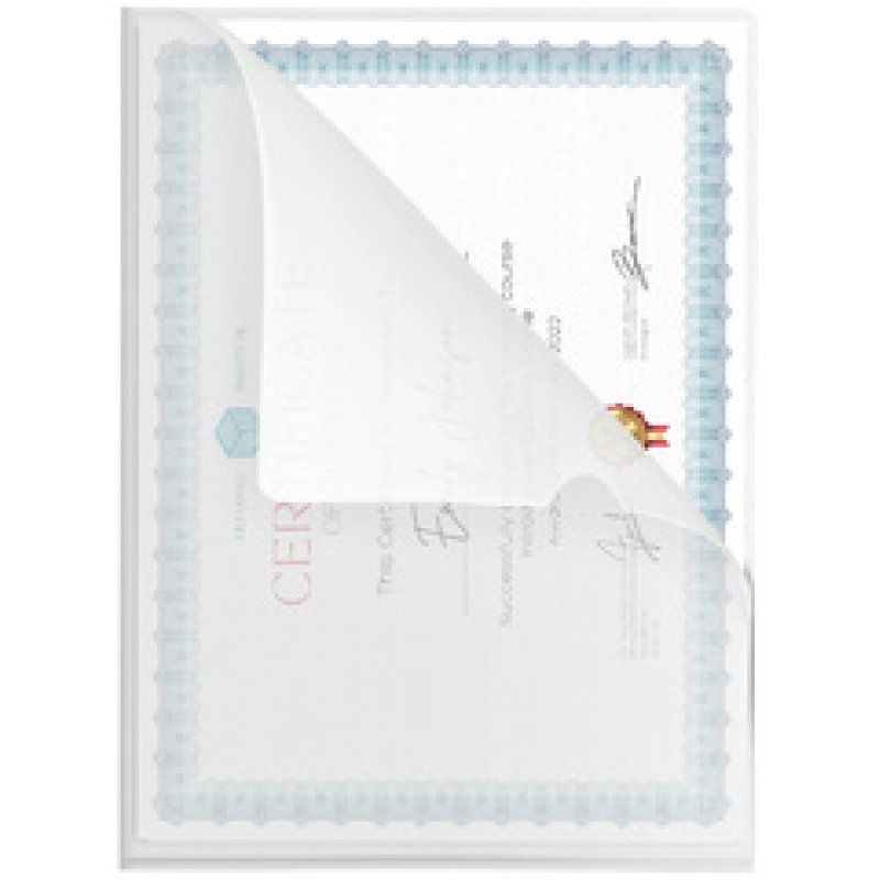 pavo Pochette coin, A4, PP, 0,10 mm, grainé, transparent