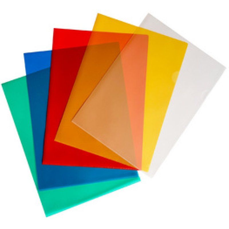 pavo Pochette coin, A4, PP, 0,12 mm, grainé, coloré