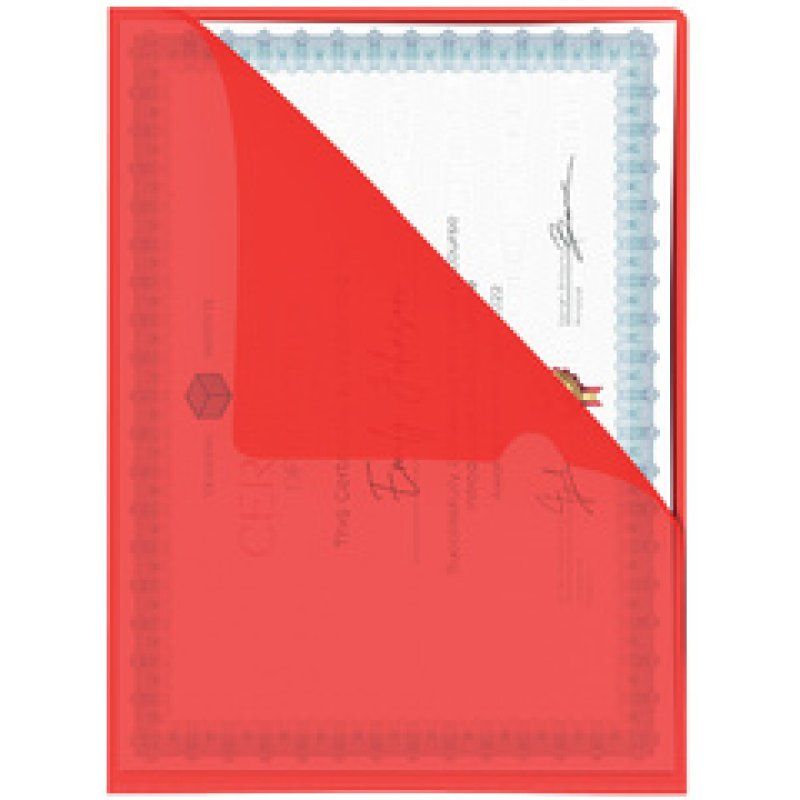 pavo Pochette coin, A4, PP, 0,12 mm, grainé, coloré