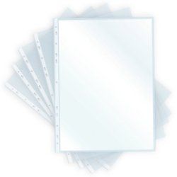 pavo Pochette perforée A4, PP, 0,08 mm, transparent brillant