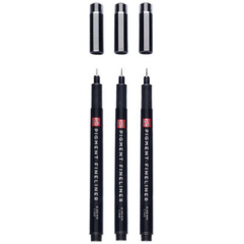 ROYAL TALENS Feutre Pigment Fineliner Bold, set de 3, noir