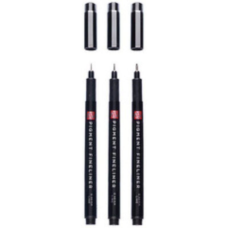 ROYAL TALENS Feutre Pigment Fineliner Bold, set de 3, noir