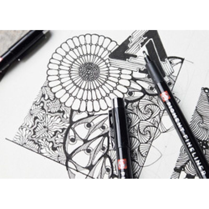 ROYAL TALENS Feutre Pigment Fineliner, set de 6, noir