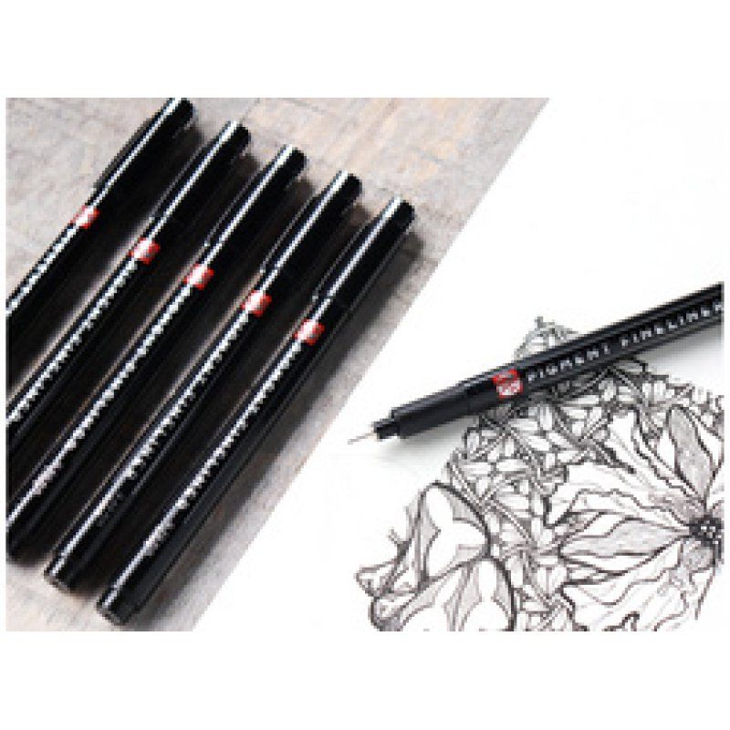 ROYAL TALENS Feutre Pigment Fineliner, set de 6, noir