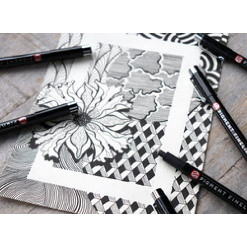 ROYAL TALENS Feutre Pigment Fineliner, set de 6, noir