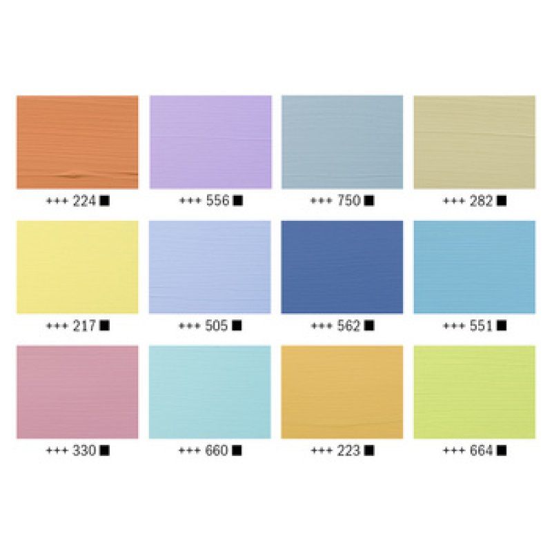 ROYAL TALENS Peinture acrylique AMSTERDAM Pastel, 12 x 20 ml
