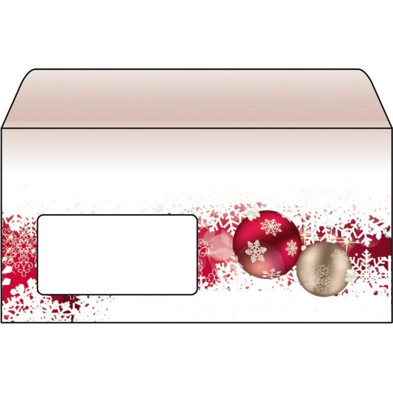 Sigel DU040 enveloppe DL (110 x 220 mm) Marron, Rouge 50 pièce(s)