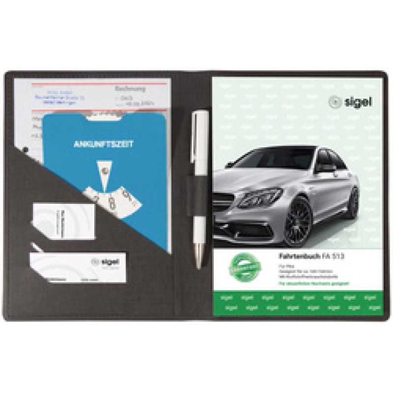sigel Reliure pour manifold, A4, PU, noir