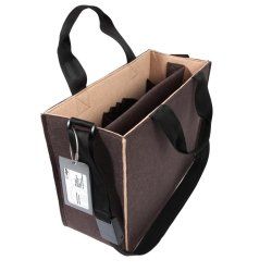 sigel Sacoche en feutre Desk Sharing Bag Bicolor M, marron
