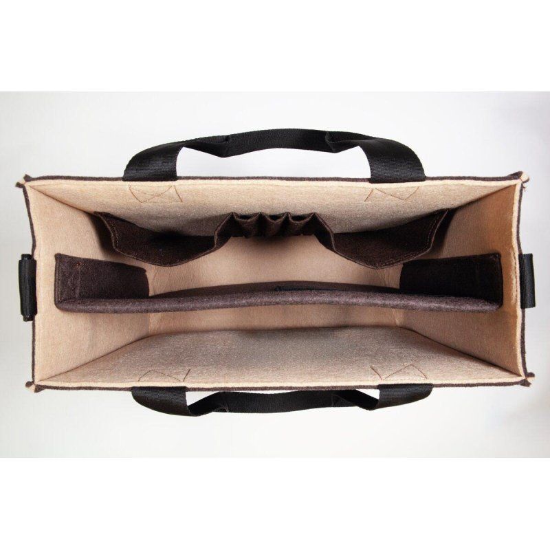 Sigel BA422 sac à main et sac en bandoulière Feutre PET, Polyéthylène téréphthalate (PET) Beige, Marron