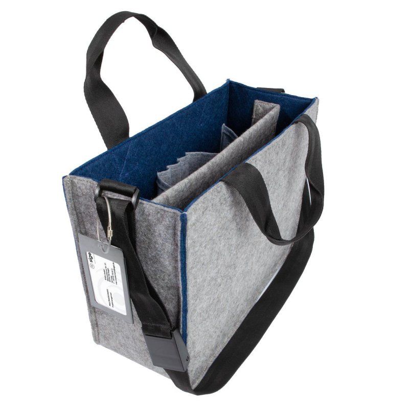 Sigel BA424 handbag/shoulder bag PET felt, Polyethylene terephthalate (PET) Blue, Grey Boy/Girl