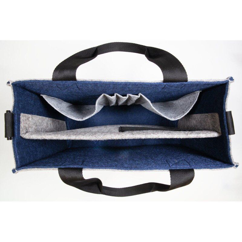 sigel Sacoche en feutre Desk Sharing Bag Bicolor M, gris