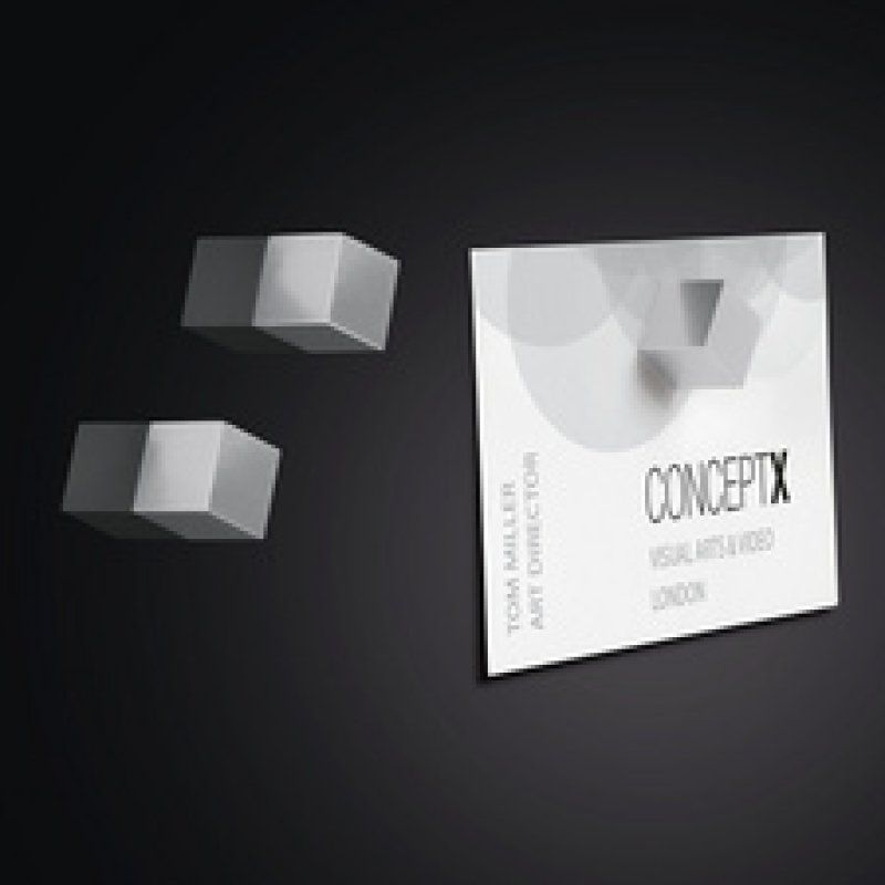 sigel Aimant néodyme cube "Strong" C5, set de 5, argent