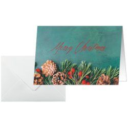 sigel Carte de Noël "Green Christmas", A6 paysage (A5)