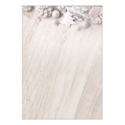 sigel Papier à motif de Noël "Rustic White", A4